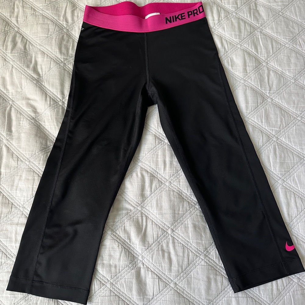 Nike Pro Dri-FIT - Tights - BLACK & PINK - M